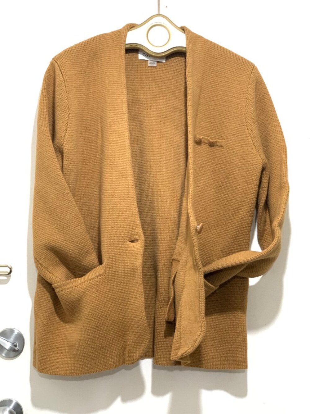 CALVIN KLEIN CHUNKY COTTON KNIT SWEATER CARDIGANS SIZE L